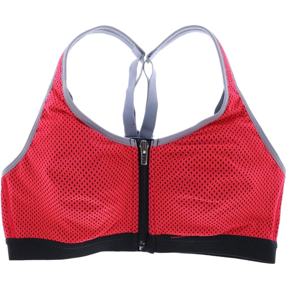 Victoria’s Secret Sport Zip Knockout Mesh Sports Bra 34C